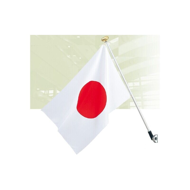 サンポール ミニフラッガー MF2000 日本国旗セット 旗立て 金具