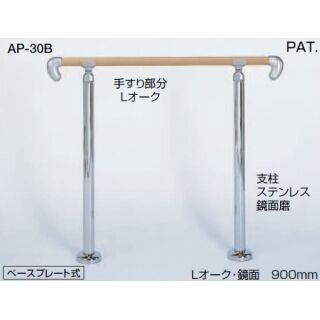 アプローチ手すり(手すりステンレス樹脂コーティング+支柱ステンレス)