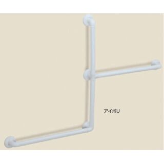 どこでも手すりZ形 (アルミ抗菌樹脂コーティング+樹脂/A4×30、6×30ナイロンプラグ)