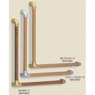 トリプルディンプル手すり L形 (タモ集成材+亜鉛合金/A4×40、A4×20)