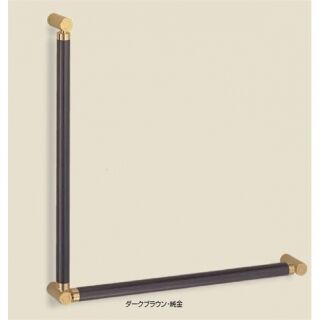 ポール手すりL形(積層+真チュウ/A6×60、8×40ナイロンプラグ)