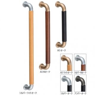 ハーモニー取手　両面用(自然木+亜鉛合金/M6×60)　標準扉厚 25mm～36mm
