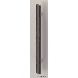 ウッドオーバル取手　両面用(積層+ステンレス/M8×60)　標準扉厚 33mm～41mm