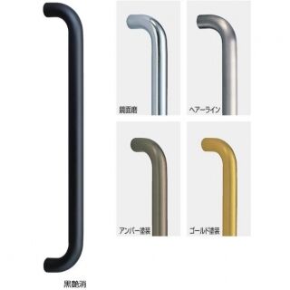 ステンF形丸棒取手　両面用(ステンレス/M8×90) 標準扉厚 30mm～41mm
