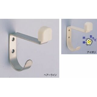 ステンフック付戸当り(ステンレス+軟質樹脂/3.1×16)