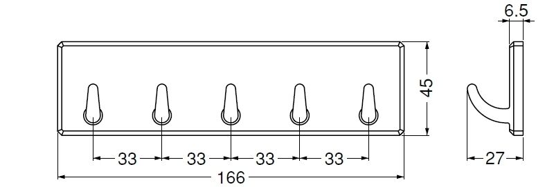 eフック5連(ABS)
