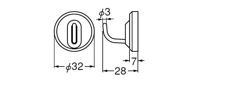 eフック丸形(ABS+ステンレス)マグネットタイプ どこでもBASE