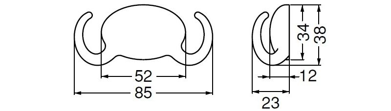 たまごフックWロール(ABS)マグネットタイプ どこでもBASE
