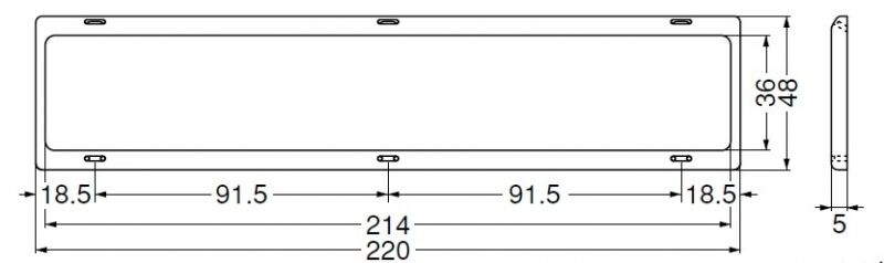 U形マグネット補助板(ABS+磁性ステンレス)Uピンタイプ