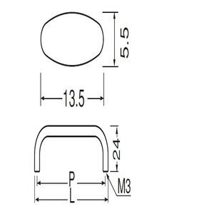 ステンダエンハンドル(ステンレス/ISO3×28)