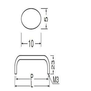 ステンスリムダエンハンドル(ステンレス/ISO3×28)