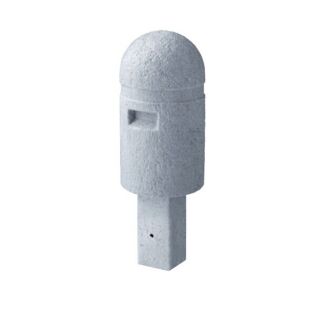 擬石風リサイクルプラスチックボラード 固定式