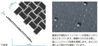 ダイヤマットグリッド　透水タイプ