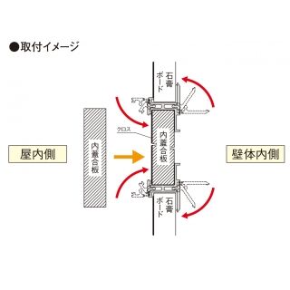 壁点検口枠　W-10（ボード厚12.5mm用）
