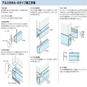 アルミ巾木部材　バネ材 カバークリップ