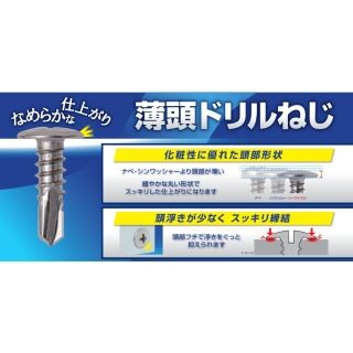 薄頭ドリルねじ　ダンバ　ステンレス　ハーフトラス　ハーフバリューパック　1パック40本入