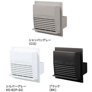 屋外換気口ド　木枠留め用　壁面フラットタイプ（水切付）