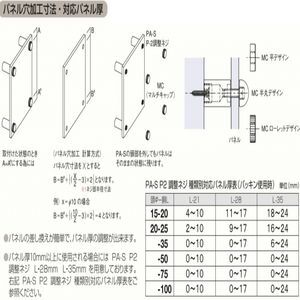 PAシリーズ　PA-Sタイプ　材質：真鍮　半丸デザイン