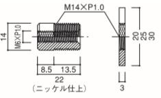 PAシリーズ　PA-RPタイプ　材質：真鍮