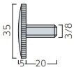 35Φローレットビス3/8