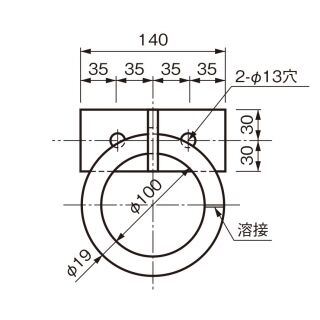 SUS自在丸環用押え板