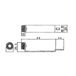 ステン公団型戸当り