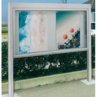 跳ね上げタイプ PKA-P型 照明なし 自立タイプ 強化ガラス