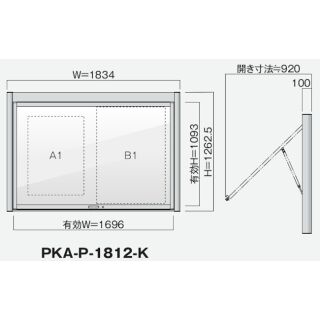 跳ね上げタイプ PKA-P型 ソーラーLED照明 壁付タイプ 強化ガラス