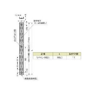 SPHL型　ステンレス製棚柱　重量用　800030912