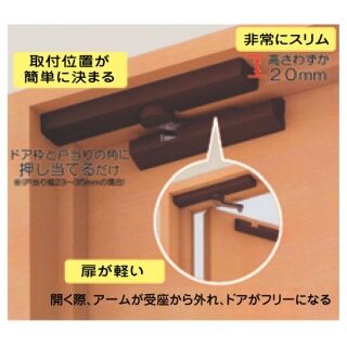 LDD-S型　ラプコン　ドアダンパー(面付用)　800018984