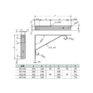 フック付棚受　68342