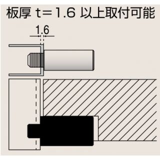 ネジ付きダボ12