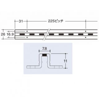 ストックルーム用直付けサポート（シングル）