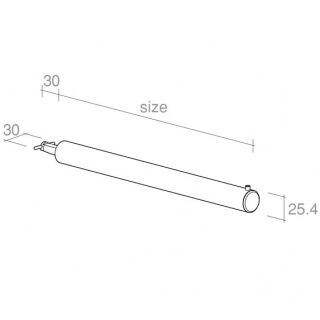 「linea」リネアフェイスロッド25φ