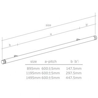 「linea」ハングバー32φ ポイントエンド