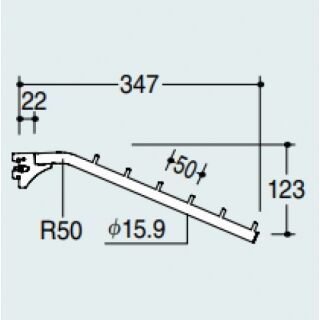 フェイスアウト傾斜ハンガー16φ