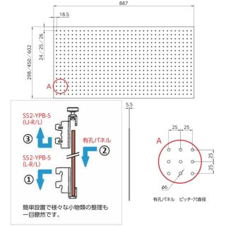 「シューノ19・シューノ32共通」有孔パネル