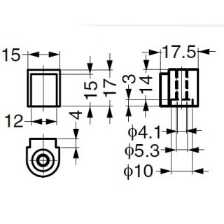 FD30-HRDB　連動用扉下ガイドブロック