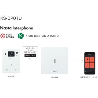 Nasta Interphone「宅レコ」有線モデル標準セット[玄関子機+室内親機]