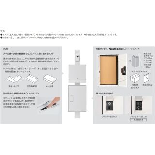 Qual　門柱ユニット　Nasta Box LIGHT