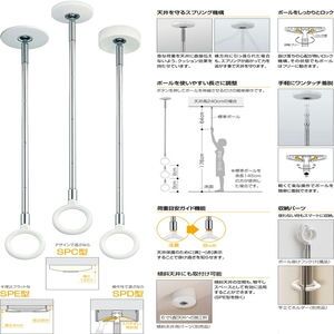 室内用スポット型　半埋込フラットタイプ　ショートサイズ×2本