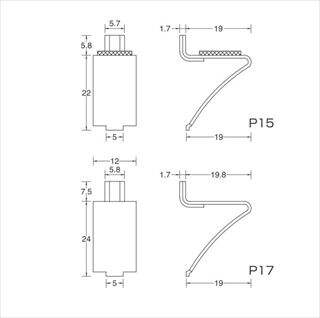 ステン棚柱用受