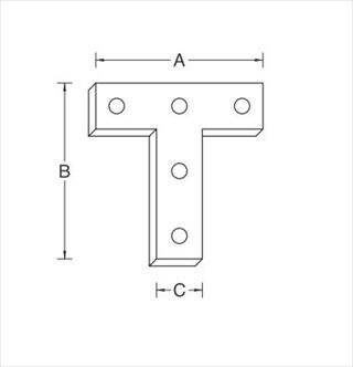 ユニクロームT字隅金