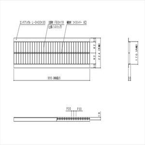 スチール製　Ｕ字溝用グレーチング　並目ノンスリップタイプ　溝幅180用　T-2（交通量が多いところで使うときはお問い合わせ下さい。）