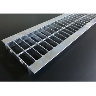 スチール製　Ｕ字溝用グレーチング　並目ノンスリップタイプ　溝幅240用　T-14