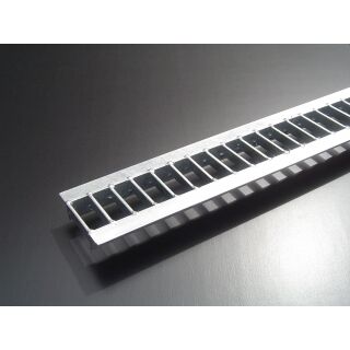 スチール製　Ｕ字溝用グレーチング　並目プレーンタイプ　溝幅90用　T-14