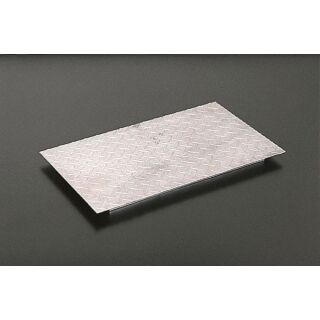 スチール製　縞鋼板製みぞ蓋（ズレ止め付き）　溝幅150用　T-2