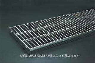 ステンレス製　横断・側溝用グレーチング　中間目ノンスリップタイプ　溝幅100用　(横断／側溝)T-20／T-20