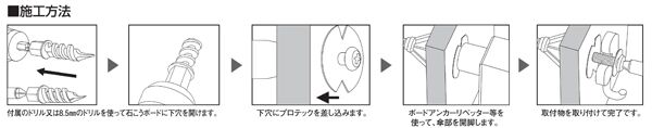 プロテック　中空壁・石こうボード壁用　パック入(1パック＝19本)