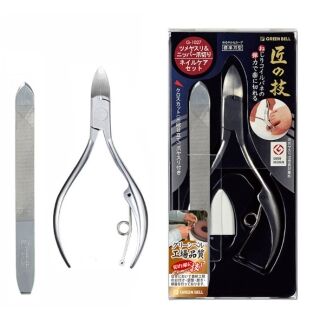 匠の技　ステンレス製ニッパーつめきり&ツメヤスリセット